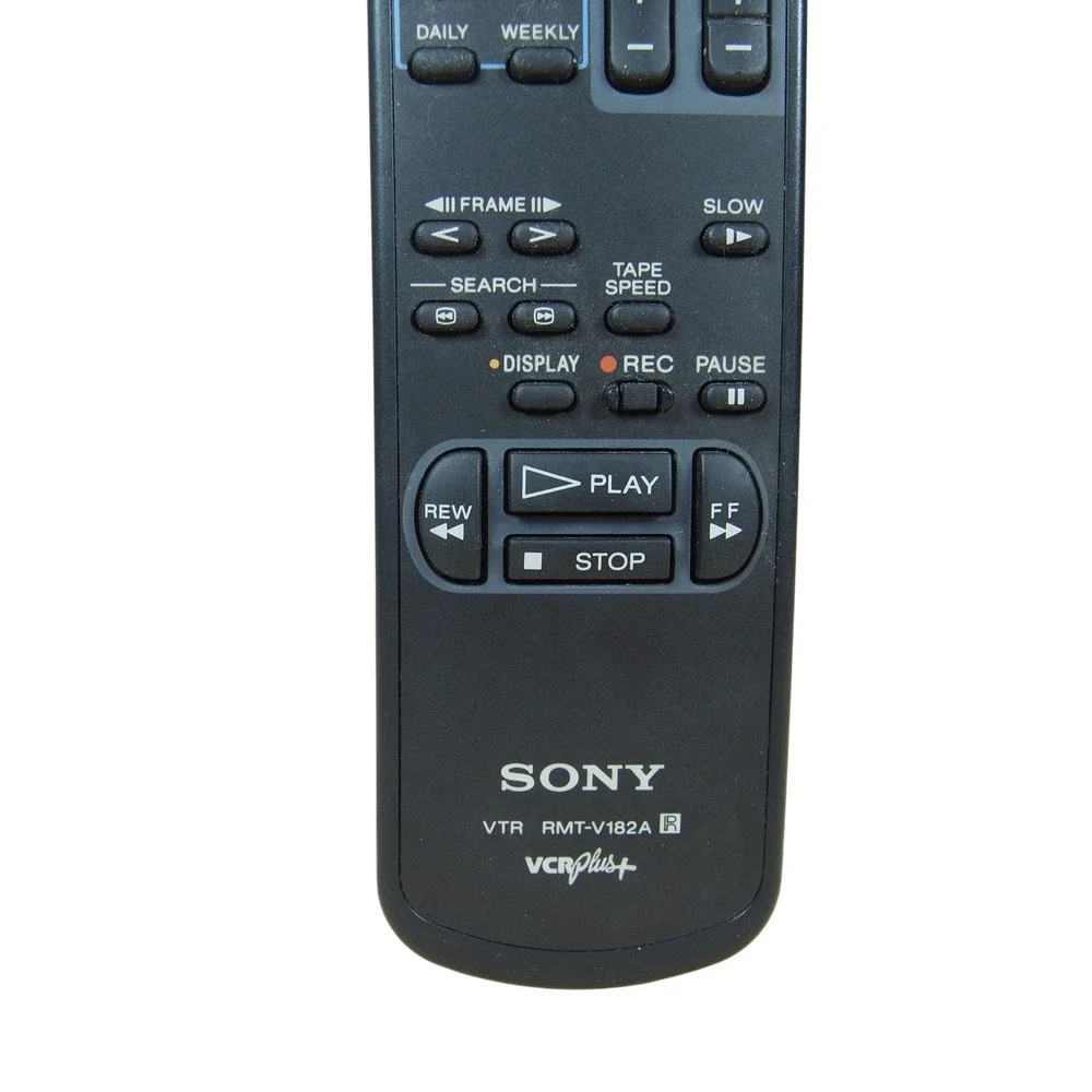 Genuine Sony RMT-V182A Remote Control for SLV690 SLV690F TV VTR VCR Hi-Fi Stereo